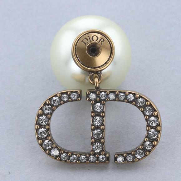 Dior Measurement Pearl Crystal Earrings A - Picture 6 of 6